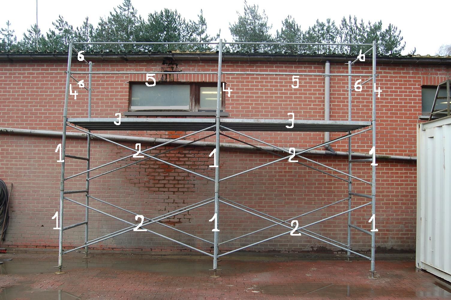 kaderstelling 1.20 x 1.20 m 2.50 m lang